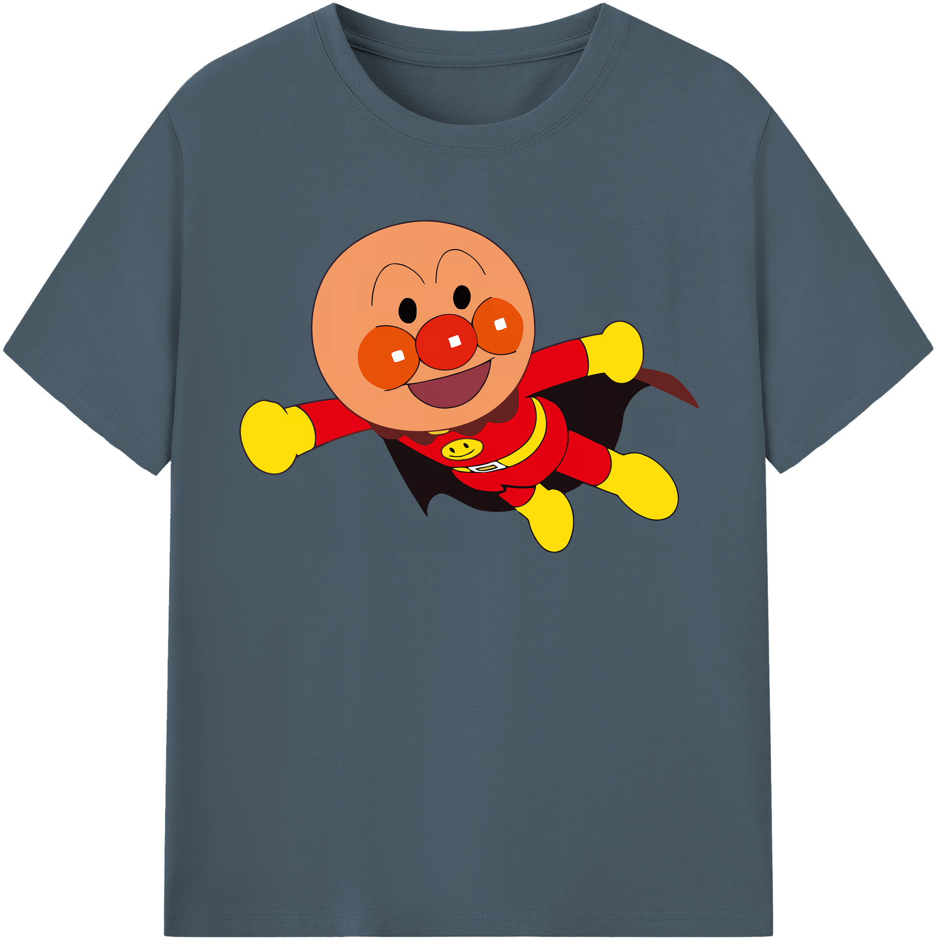 （画像用） アンパンマン Anpanman 綿100％半袖Tシャツ（フロントプリント）